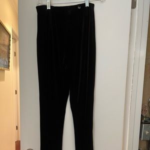 Equestrian black velvety pants BNWT